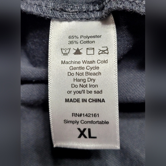 Lularoe Pink/Gray Blouse with Long Sleeves Shirt, Size XL - Picture 7 of 9